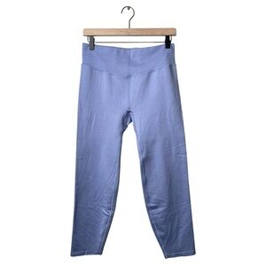 NWT PINK Active Seamless High Waist 7/8 Tight Periwinkle Ribbed Leggings